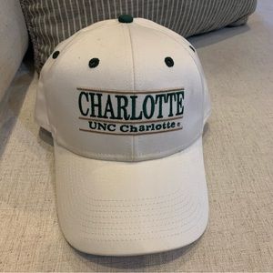 University of North Carolina Charlotte White Green Collegiate Snapback Cap Hat